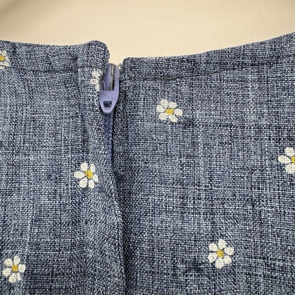Vintage IZ California Chambray Dress Sleeveless‎ Mini Dainty Floral Size 11 - Picture 9 of 10